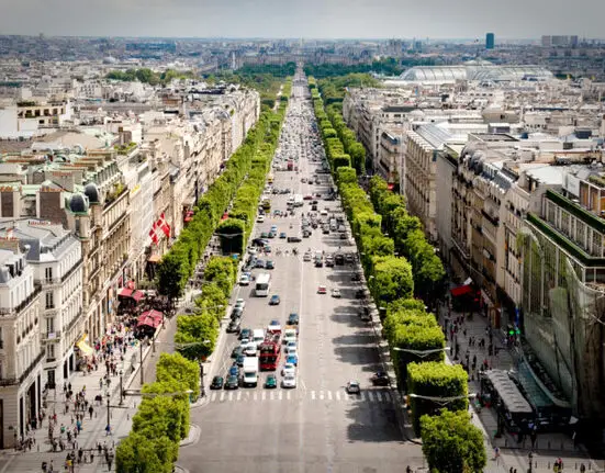 Op en rond de Champs-Elysées